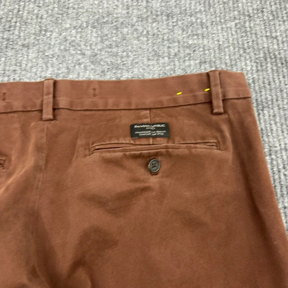 Banana Republic Pants Men 35x32 Brown Cotton Slim Chino Trousers Casual Workwear